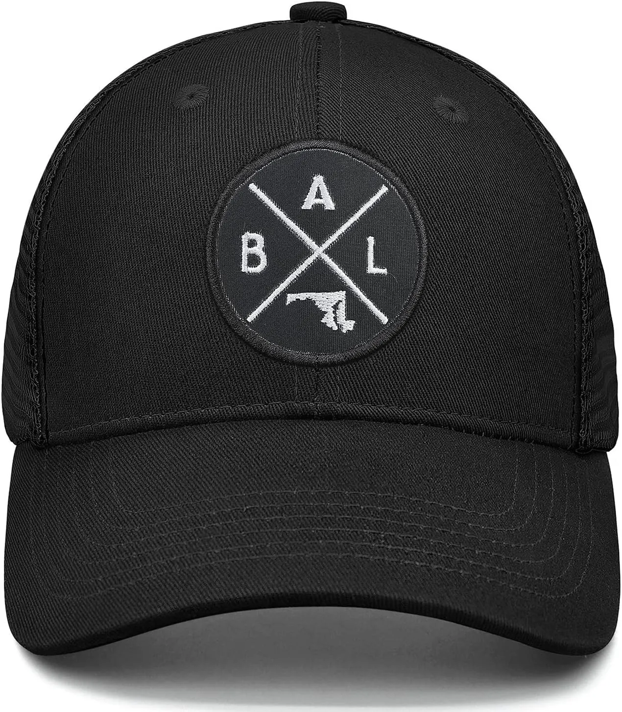 City Flat Brim Snapback Trucker Hat Mesh Hip Hop Flat Bill hat for Men & Women Unite State Adjustable Baseball Cap