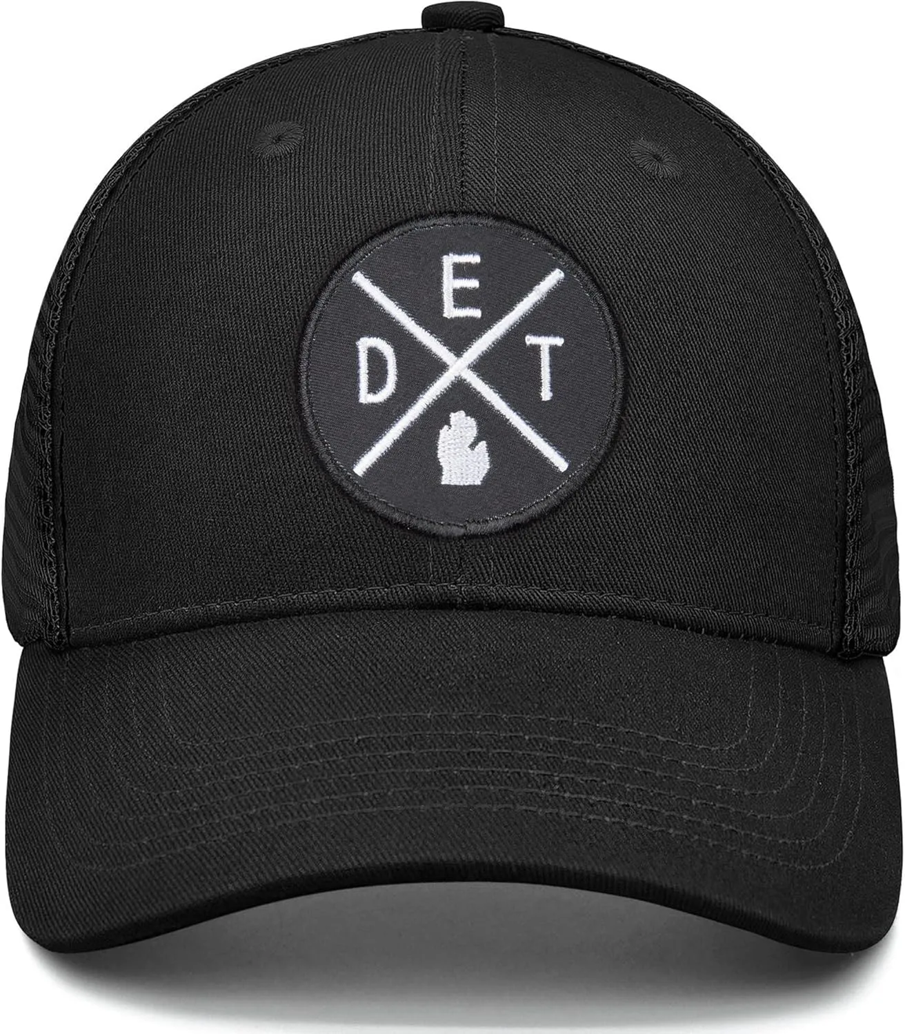 City Flat Brim Snapback Trucker Hat Mesh Hip Hop Flat Bill hat for Men & Women Unite State Adjustable Baseball Cap