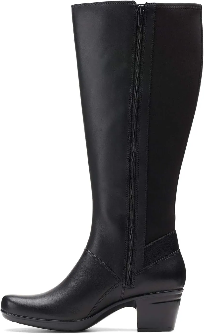 Clarks Women's Emslie Emma Wide Calf Fashion Boot