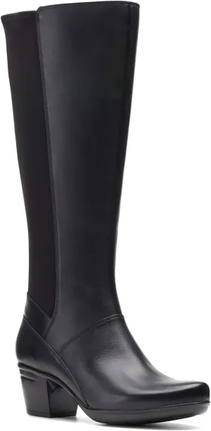 Clarks Women's Emslie Emma Wide Calf Fashion Boot