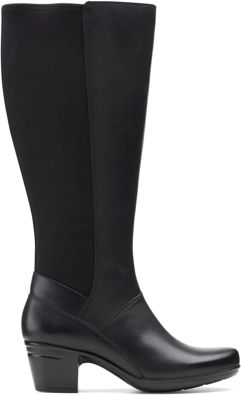 Clarks Women's Emslie Emma Wide Calf Fashion Boot