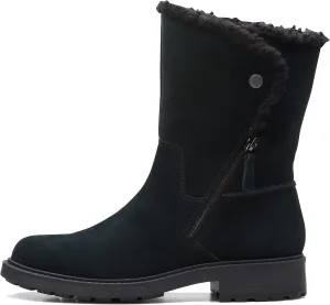 Clarks Women's Opal Zip Mid Calf Boot