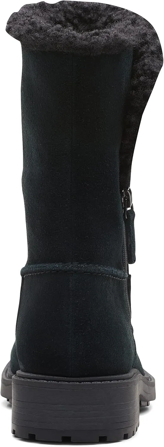 Clarks Women's Opal Zip Mid Calf Boot