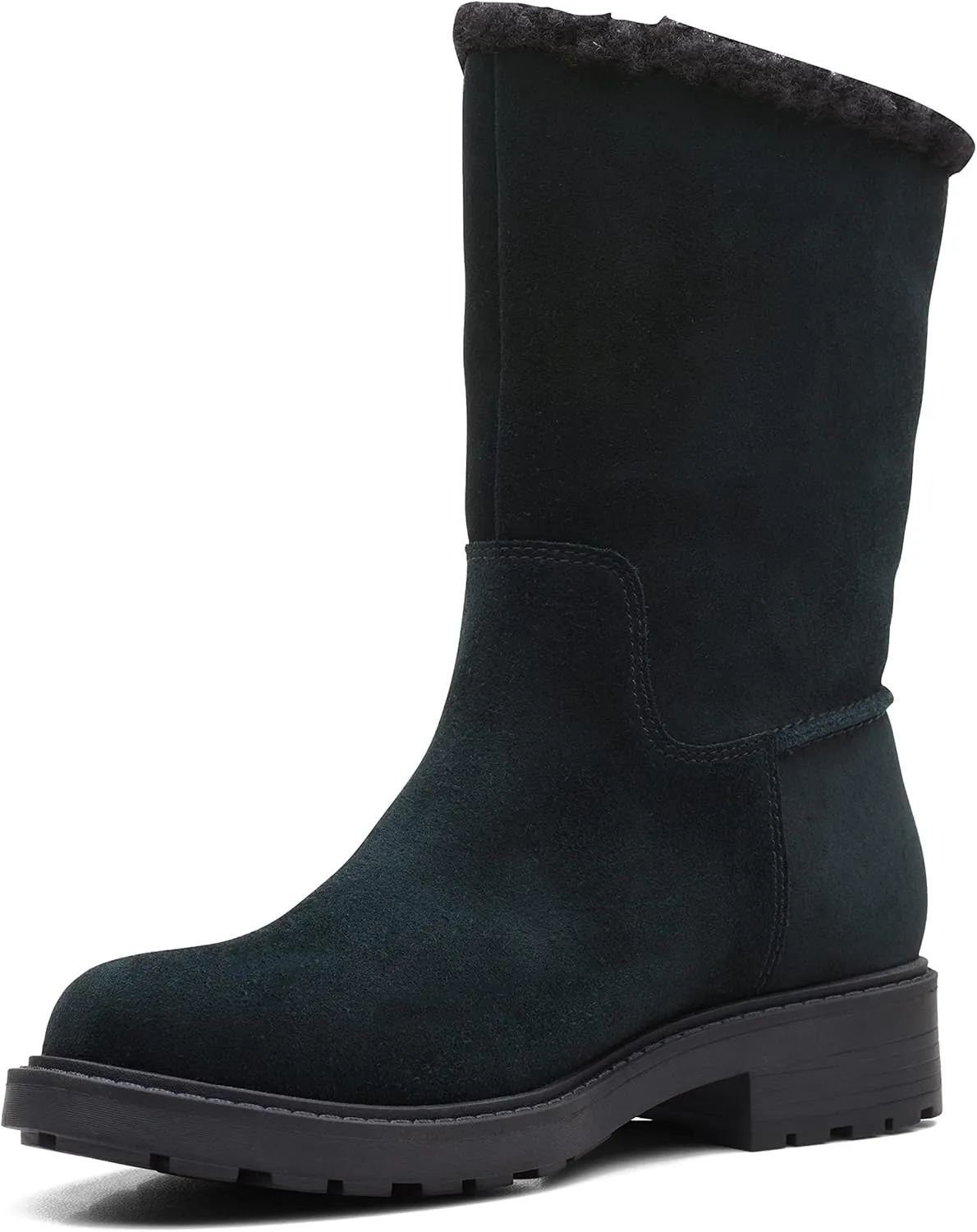 Clarks Women's Opal Zip Mid Calf Boot