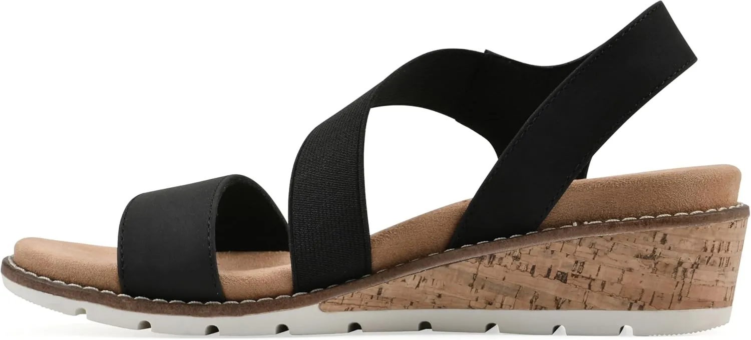 CLIFFS BY WHITE MOUNTAIN Women's Tinnley Cork Wedge Sandal