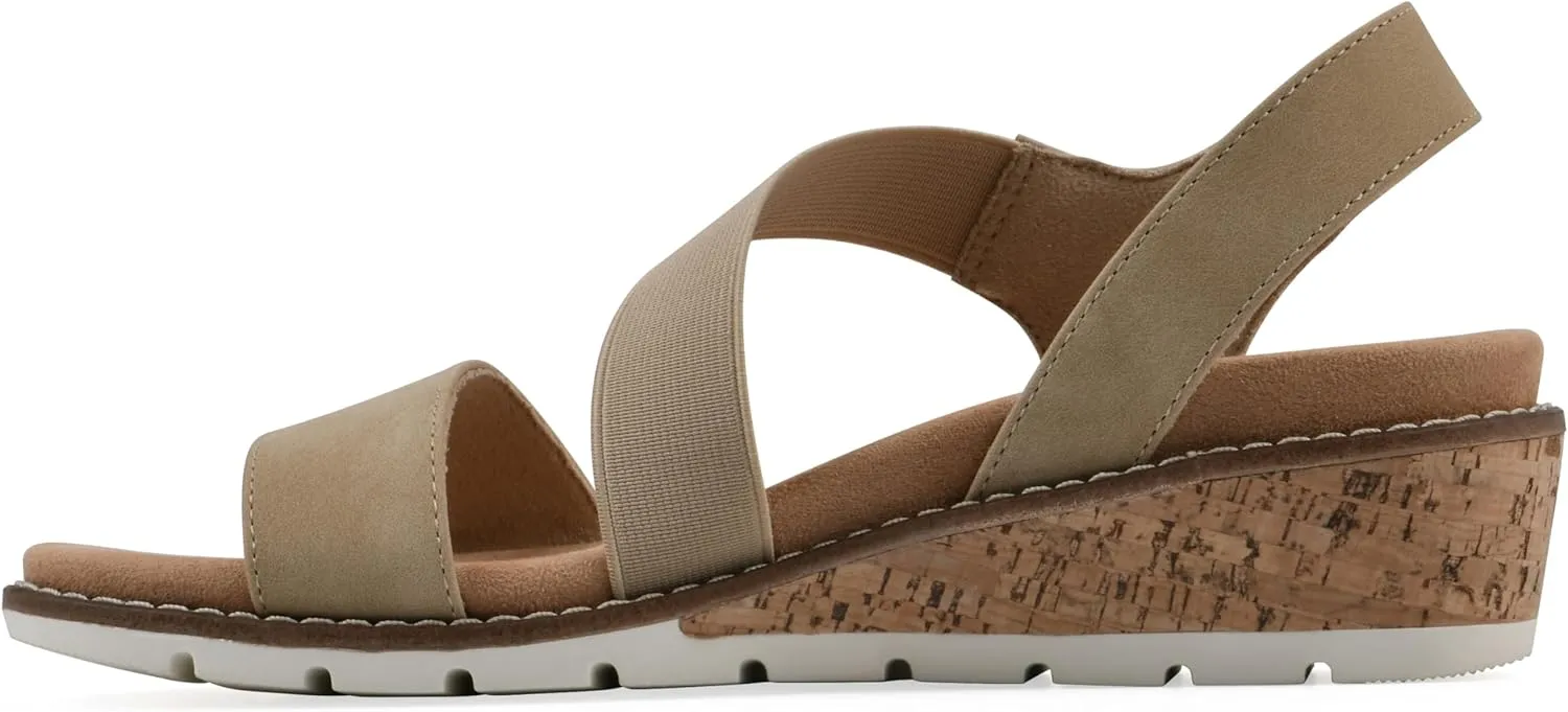 CLIFFS BY WHITE MOUNTAIN Women's Tinnley Cork Wedge Sandal