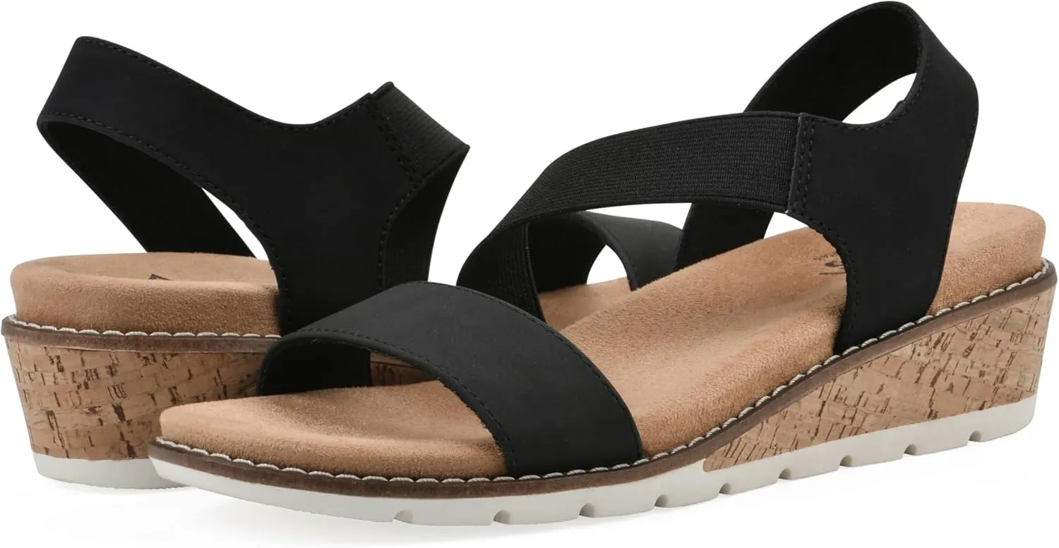 CLIFFS BY WHITE MOUNTAIN Women's Tinnley Cork Wedge Sandal