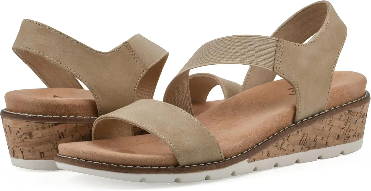 CLIFFS BY WHITE MOUNTAIN Women's Tinnley Cork Wedge Sandal