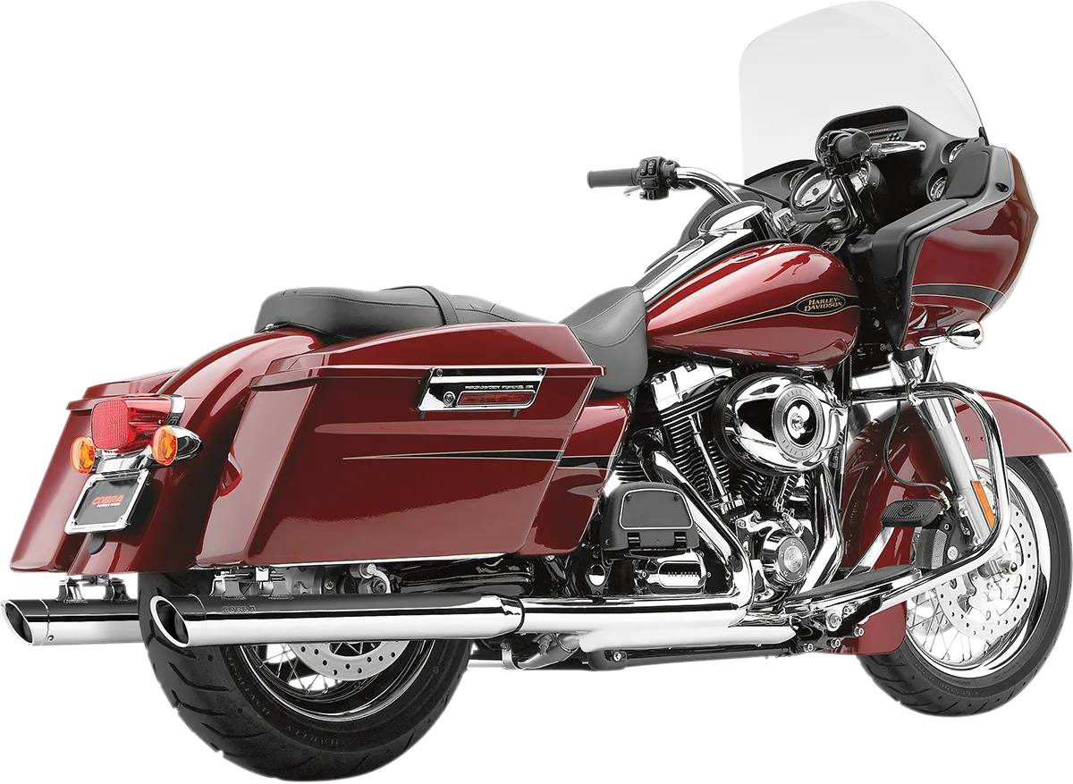 COBRA 3" Mufflers - Chrome - '95-'16 Bagger 6020