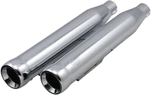 COBRA 3" Neighbor Hater Mufflers for '91-'17 Dyna - Chrome N/F FXDF/FXDLS,10-17FXDWG 6045