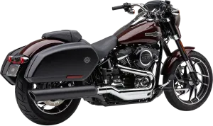 COBRA 909 Twin Muffler for FLSB - Black 6520B