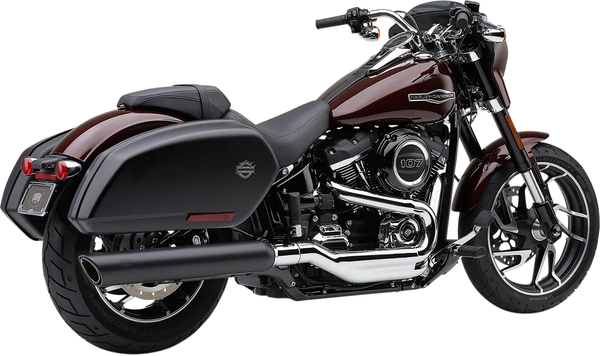 COBRA 909 Twin Muffler for FLSB - Black 6520B