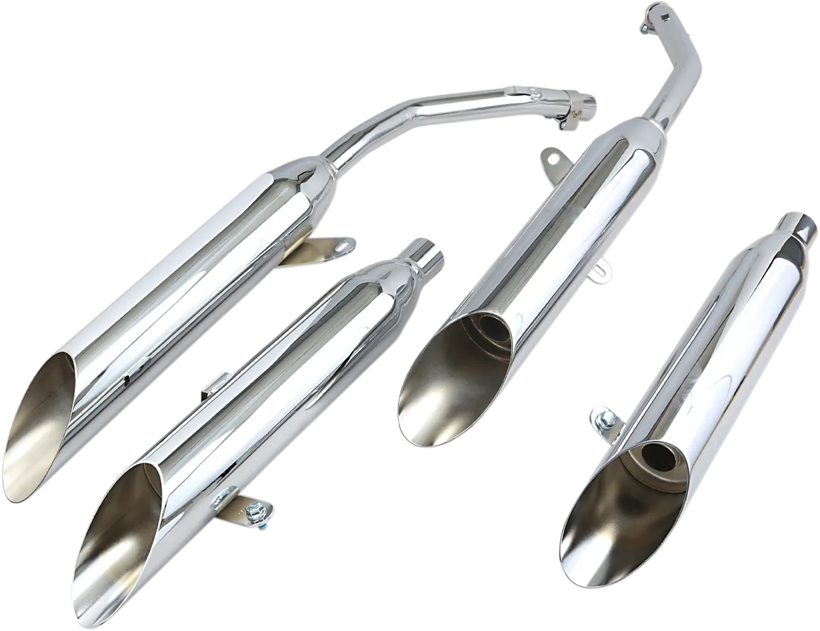 COBRA Chrome Slashcut Mufflers 1164SC
