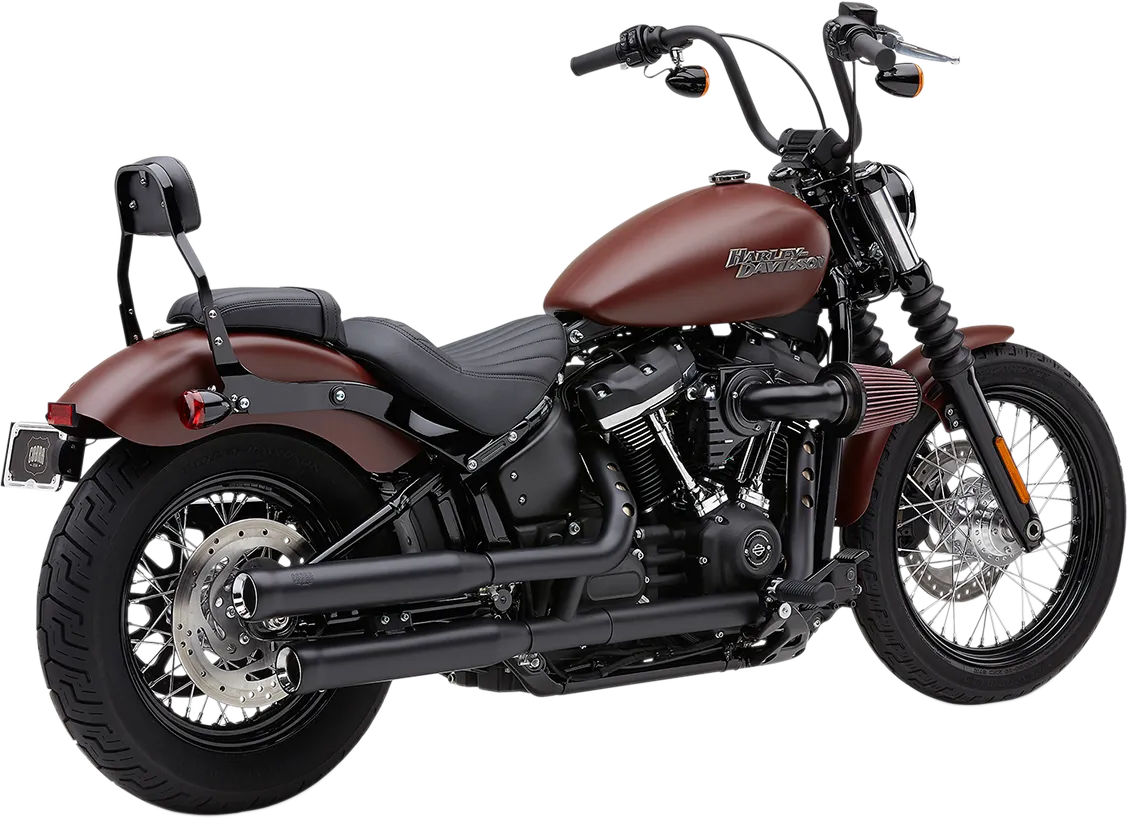 COBRA Neighbor Hater Mufflers for Softail - Black 6047B