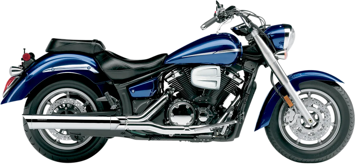 COBRA Scalloped Muffler Chrome for XVS 1300 2007-2017 2275