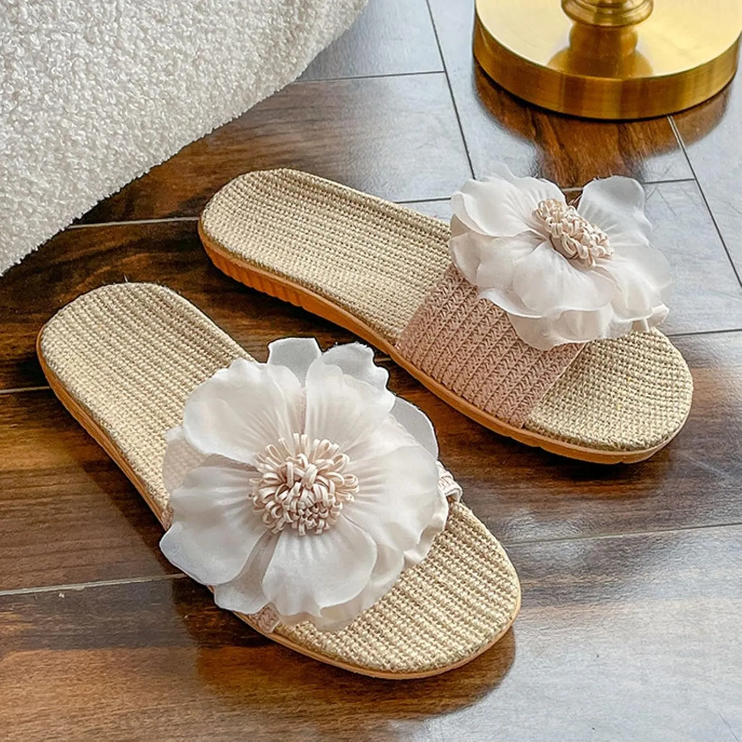 Comfortable Sandals for Women Ladies slippers summer cool linen soles comfortable slippers soft soles outdoor breathable
