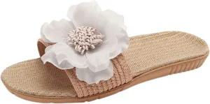 Comfortable Sandals for Women Ladies slippers summer cool linen soles comfortable slippers soft soles outdoor breathable