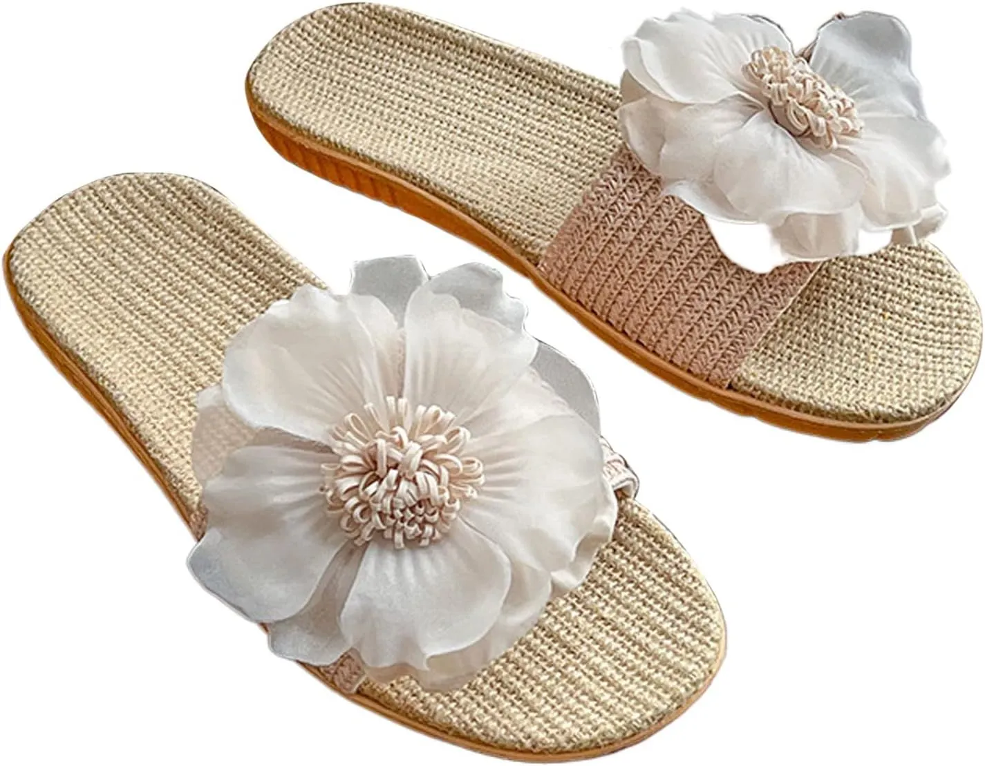 Comfortable Sandals for Women Ladies slippers summer cool linen soles comfortable slippers soft soles outdoor breathable