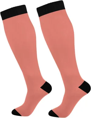 Compression Socks for Women Athletic Sport Knee High Socks Girl Long Boot Tights Running Baseball Stockings