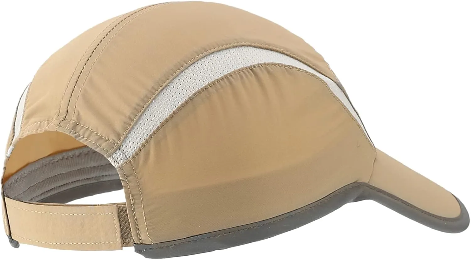 Connectyle Foldable Mesh Sports Cap with Reflective Stripe Breathable Sun Runner Cap