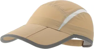 Connectyle Foldable Mesh Sports Cap with Reflective Stripe Breathable Sun Runner Cap