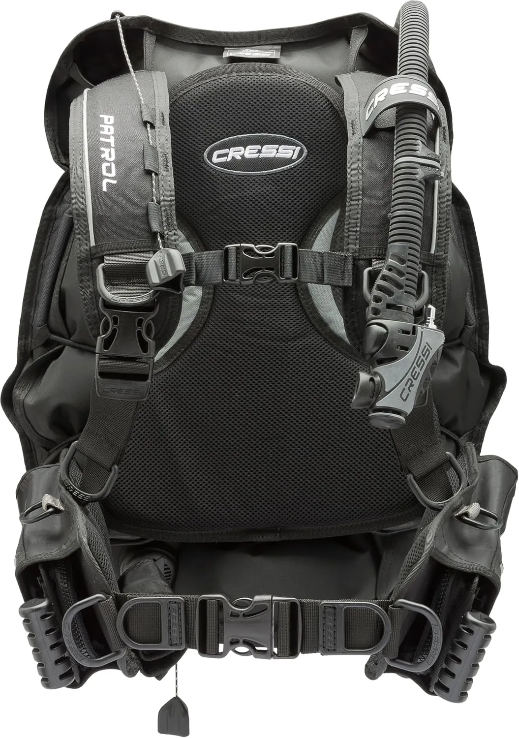 Cressi Travel-Friendly Light Back Inflation BCD for Scuba Diving | Patrol: Designed in Italy