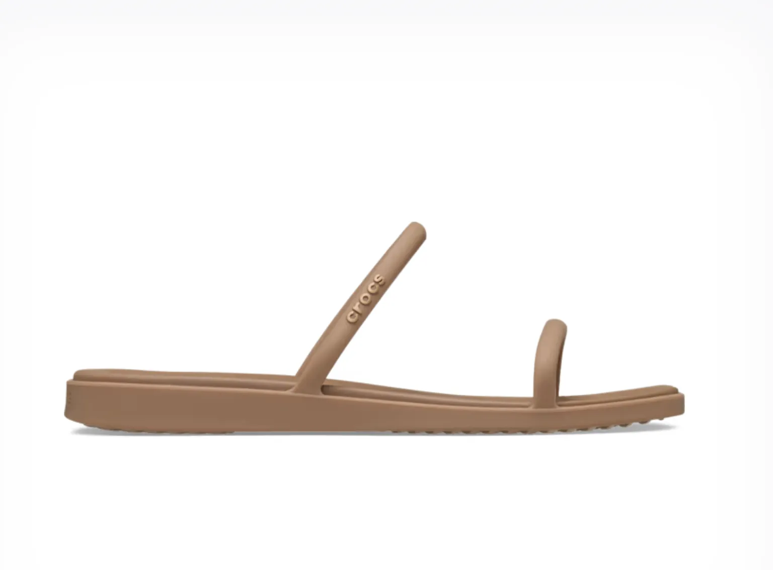 Crocs Women Miami Two Strap Sandal In Milk Chocolate (Pre-Order)