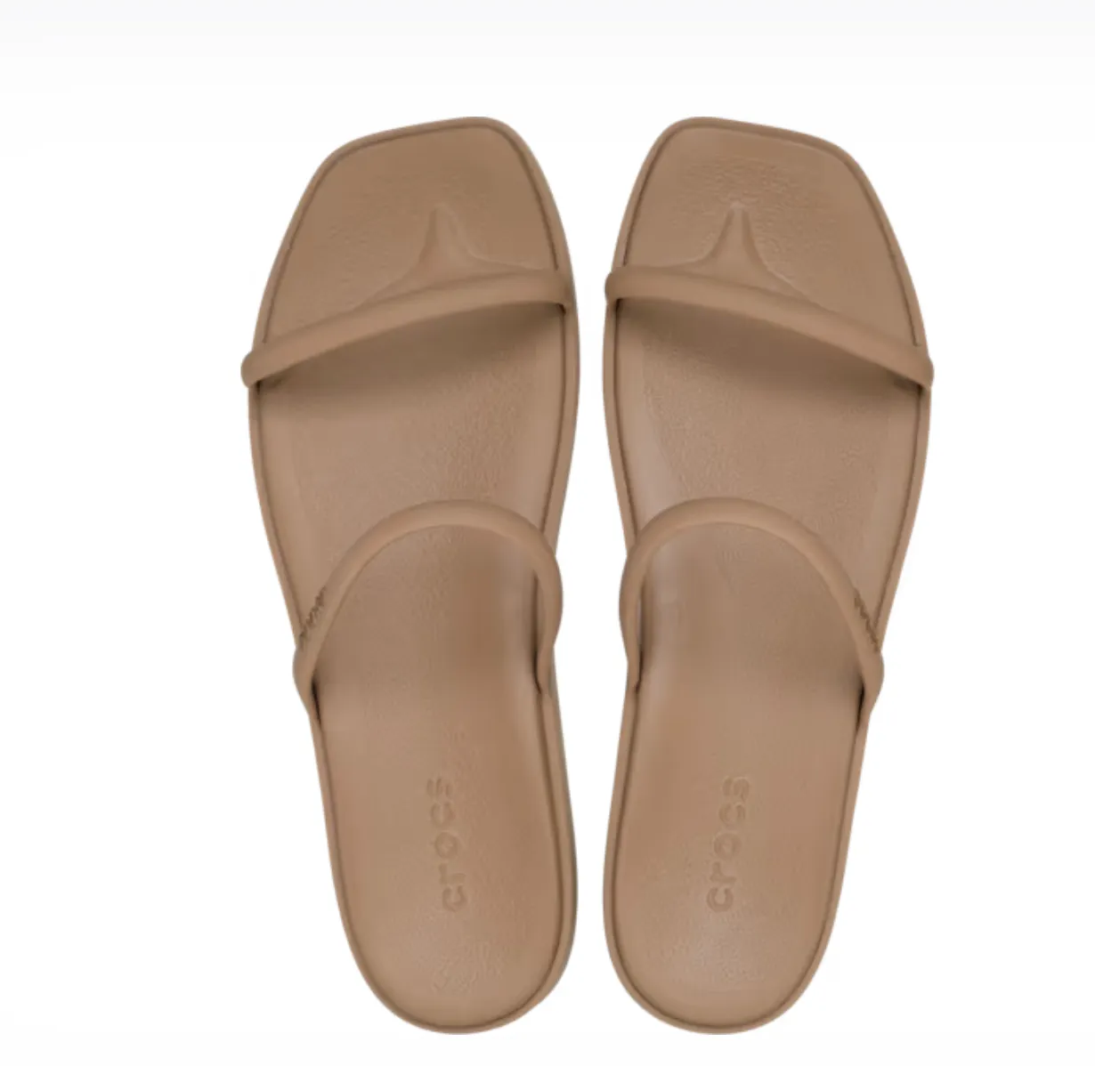 Crocs Women Miami Two Strap Sandal In Milk Chocolate (Pre-Order)