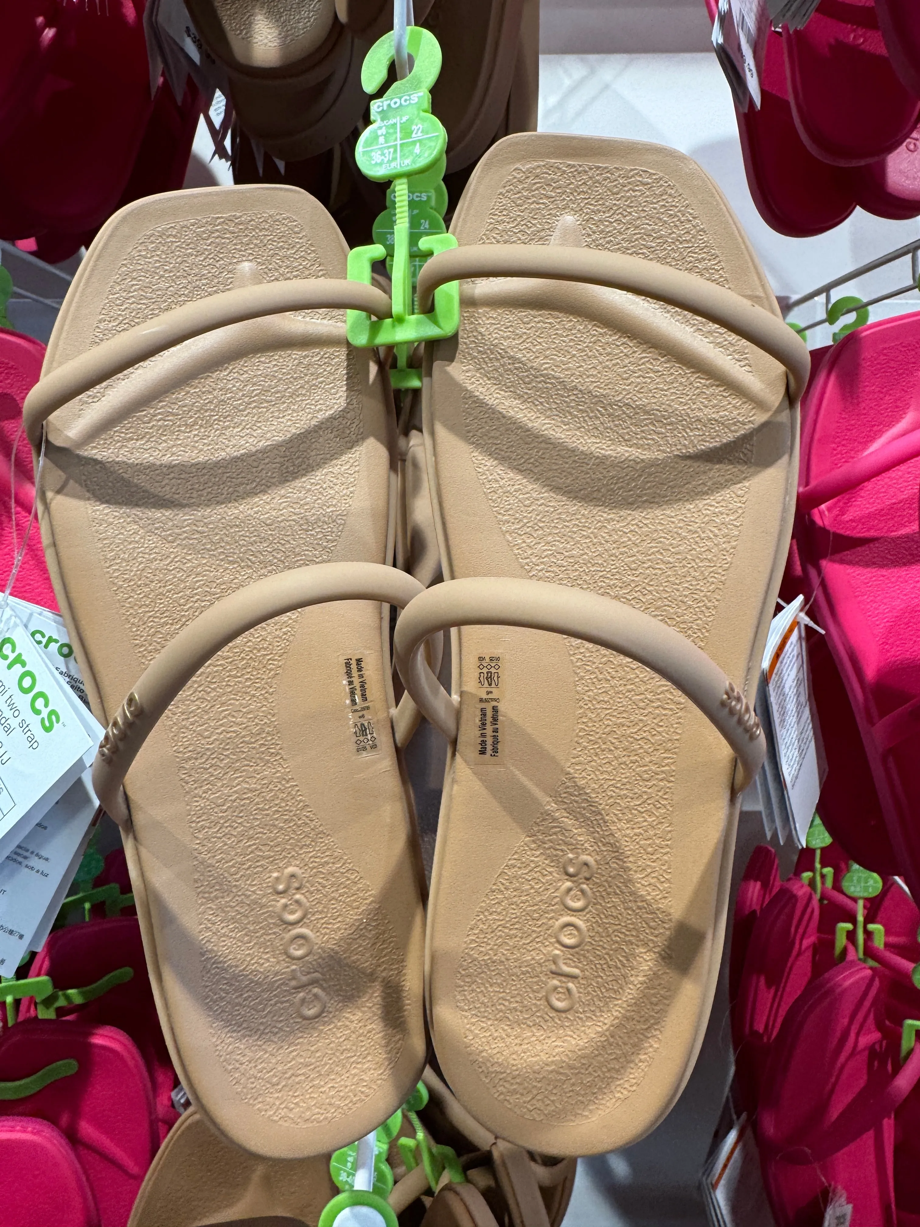 Crocs Women Miami Two Strap Sandal In Milk Chocolate (Pre-Order)