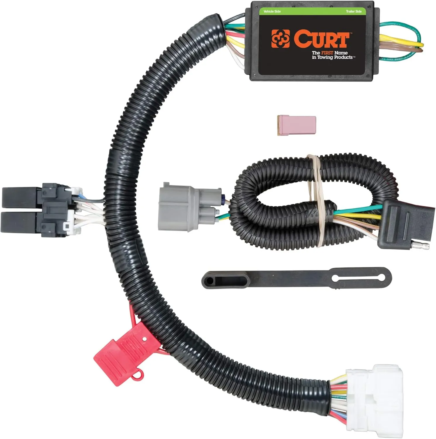 CURT 56170 Vehicle-Side Custom 4-Pin Trailer Wiring Harness, Fits Select Honda Pilot
