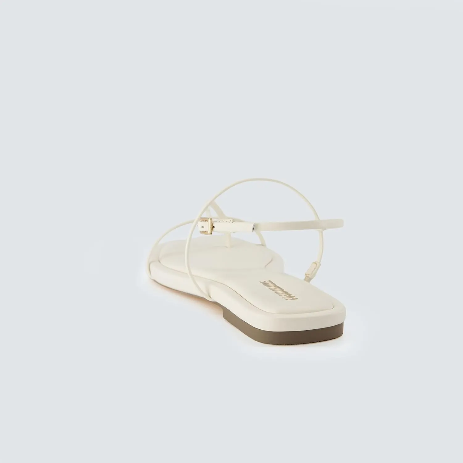 CUSHIONAIRE Women's Glory strappy flat sandal  Memory Foam and Wide Widths Available