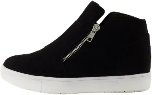 CUSHIONAIRE Women's Hart Hidden Wedge Sneaker  Wide Width Available