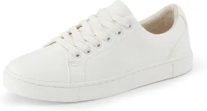 CUSHIONAIRE Women's Hashtag lace up Sneaker  Comfort Foam, Wide Widths Available