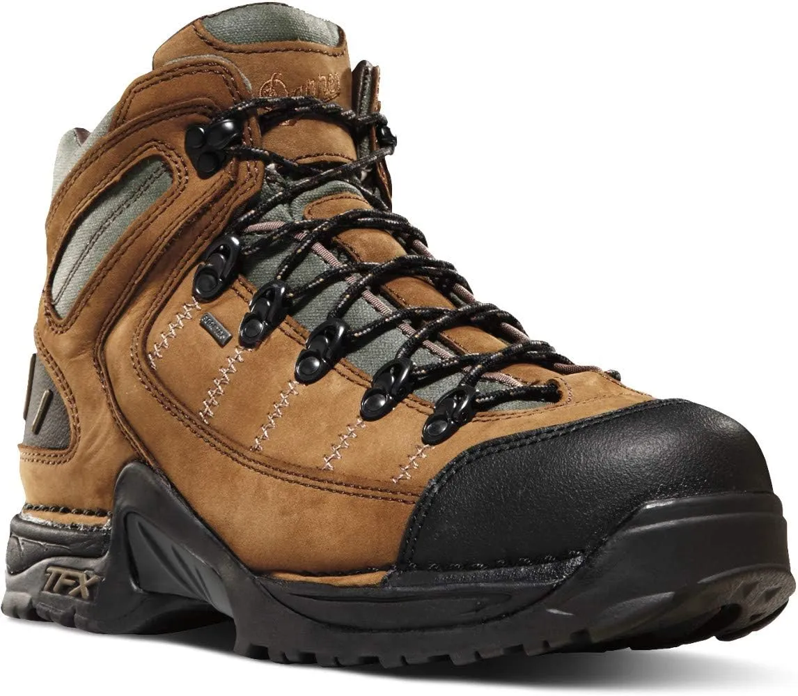 Danner 453 5.5" Waterproof Hiking Boots for Men - Nubuck Leather Upper with Breathable Gore-Tex Lining, Toe Cap, and TFX Traction Outsole