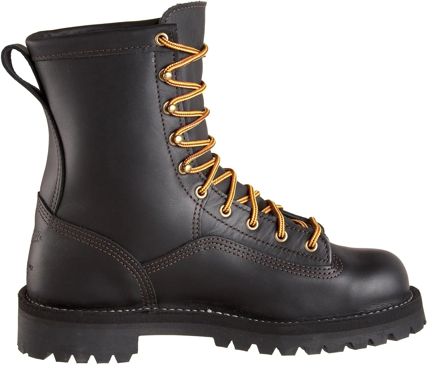Danner Rain Forest 8” Waterproof Work Boots for Men - Full-Grain Leather with Breathable Gore-Tex, Comfort Footbed & Traction Heel Outsole, EH Rated