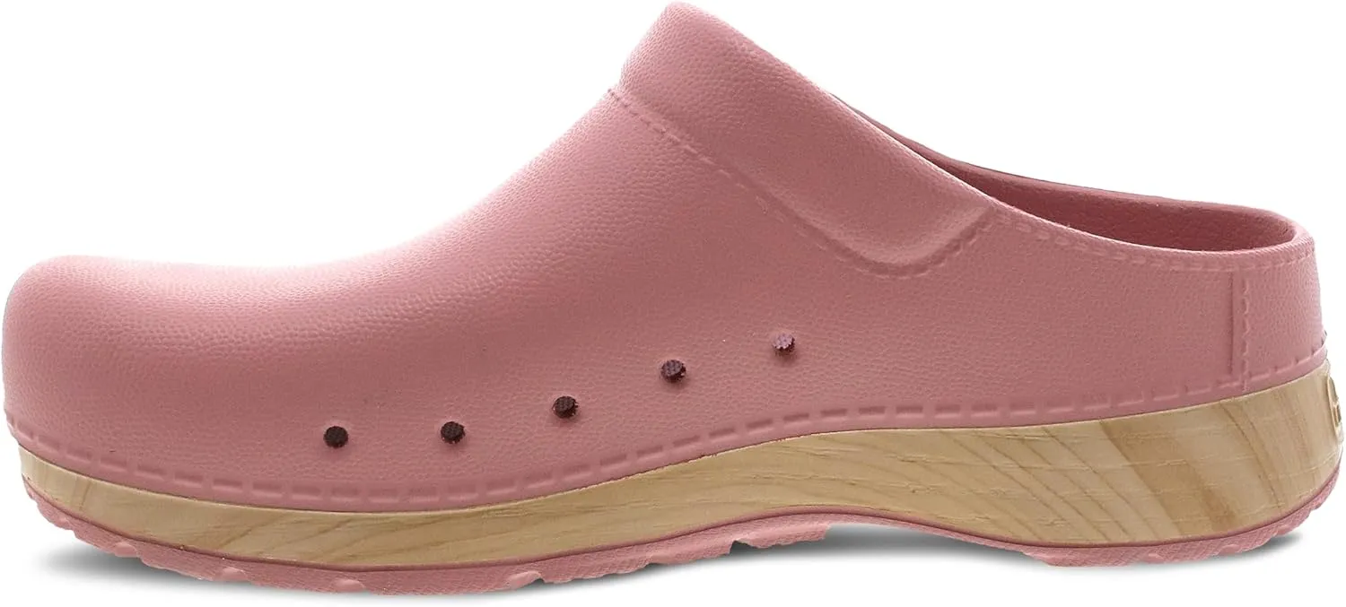 Dansko Kane Slip-On Mule Clog for Women - Lightweight Cushioned Comfort and Removable EVA Footbed with Arch Support - Easy Clean Uppers