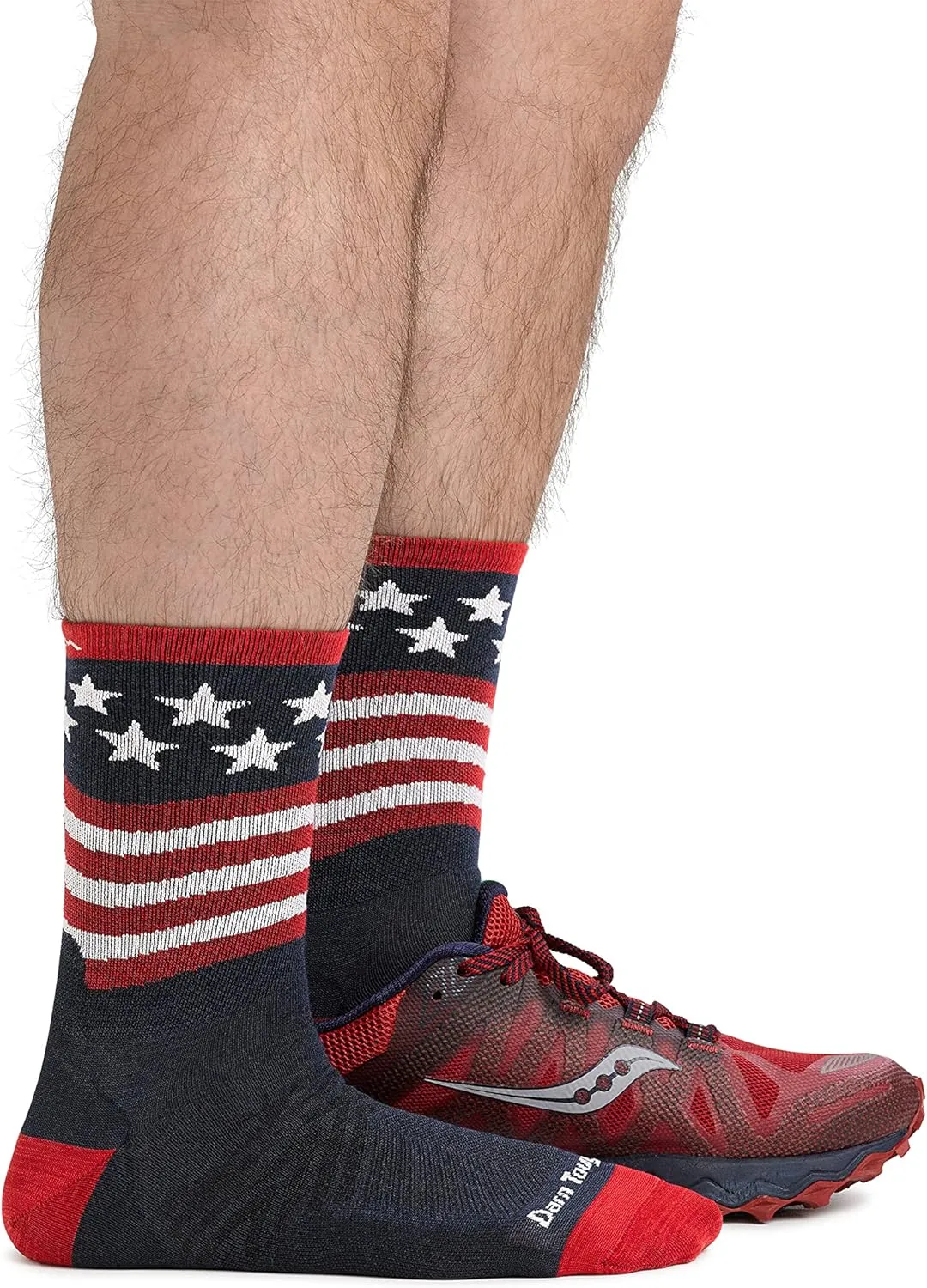 Darn Tough Men's Patriot Micro Crew Run Sock (Style 1037) -