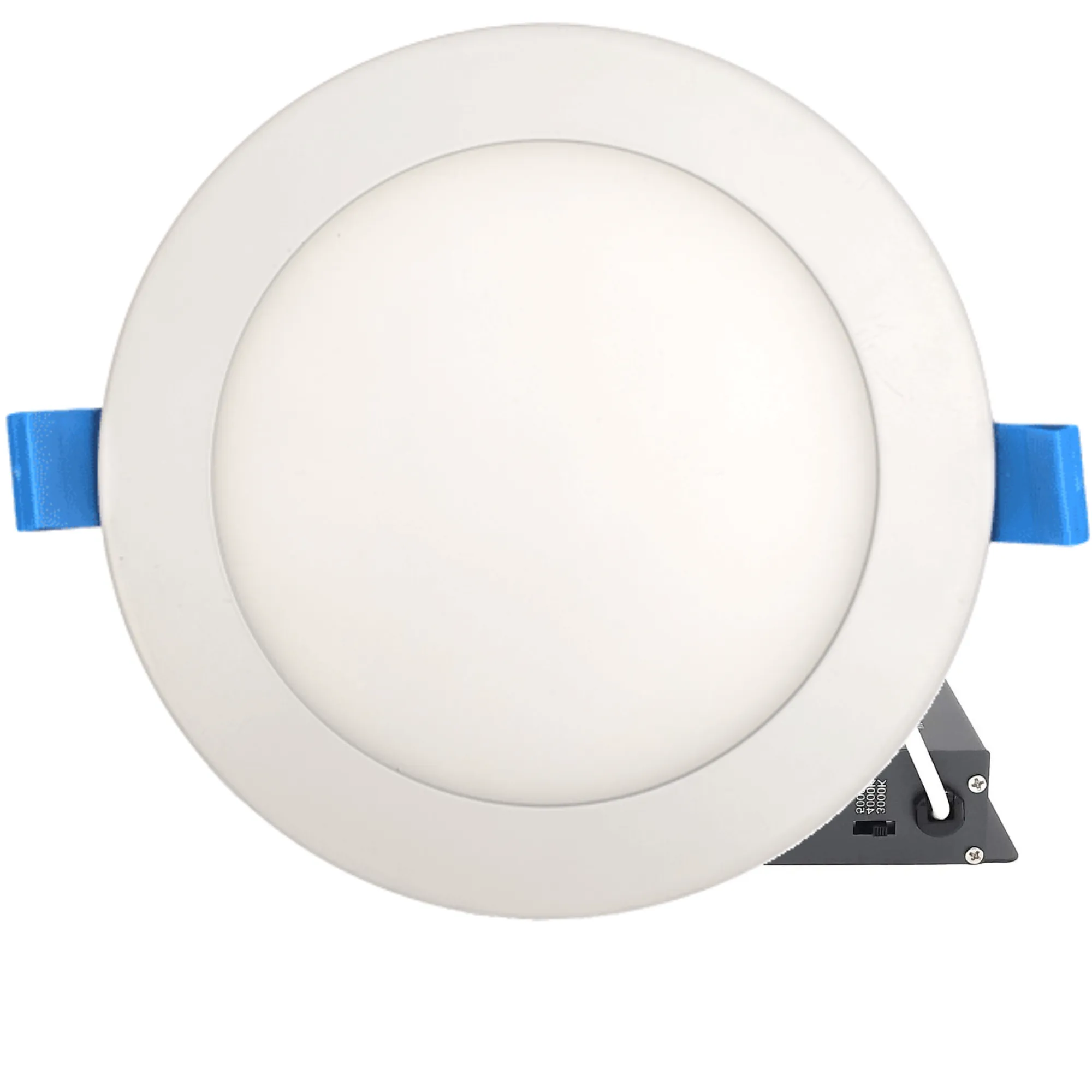 DawnRay 6" LED Round Slim Panel(Potlight) 2700K/3000K/3500K/4000K/5000K(changeable), White/Black/Brushed Nickel, 15W, 1000LM