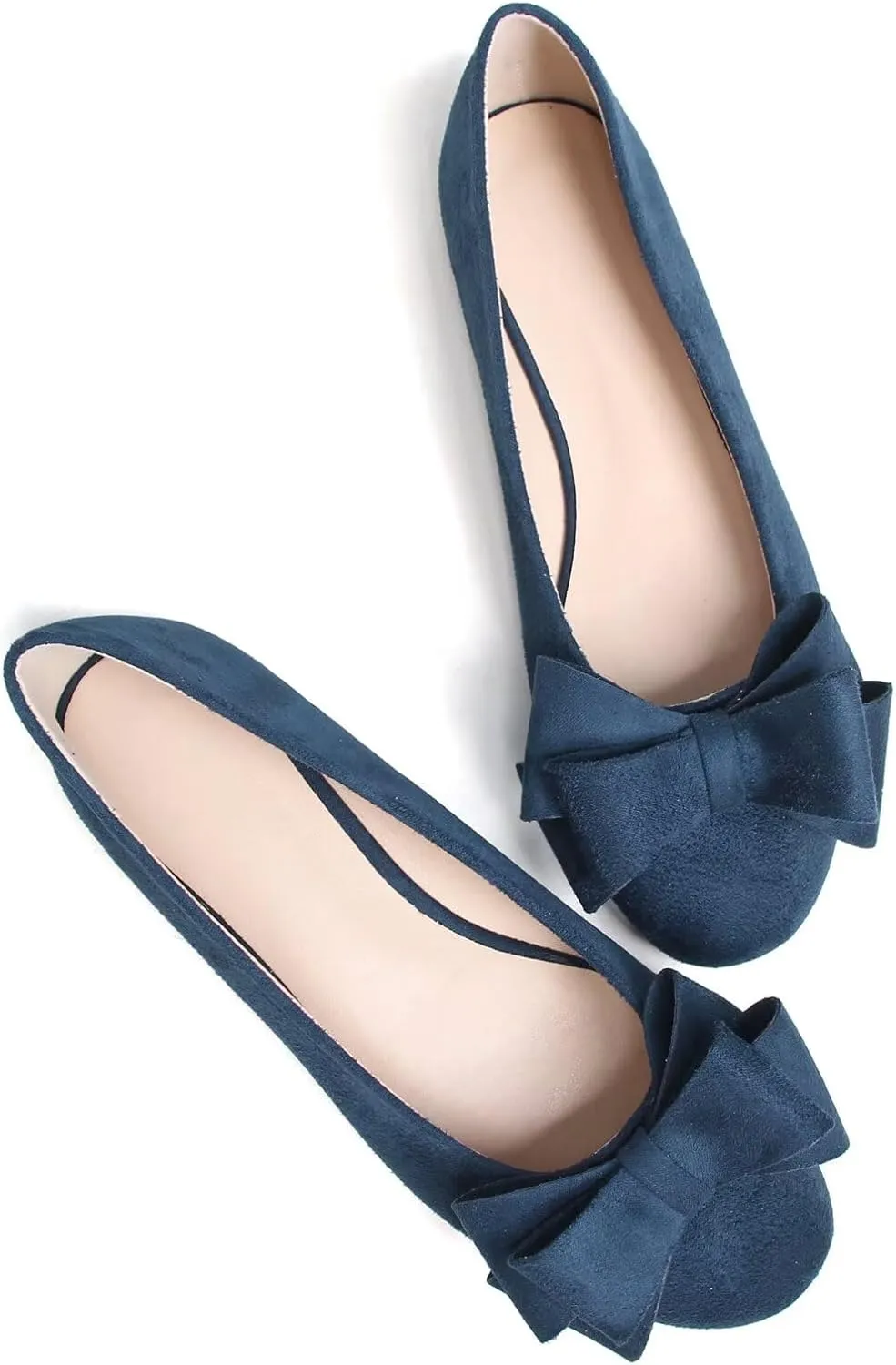 Dear Time Women's Business Casual Ballet Flats Round Toe Flats Soft Slip On Office Shoes for Work