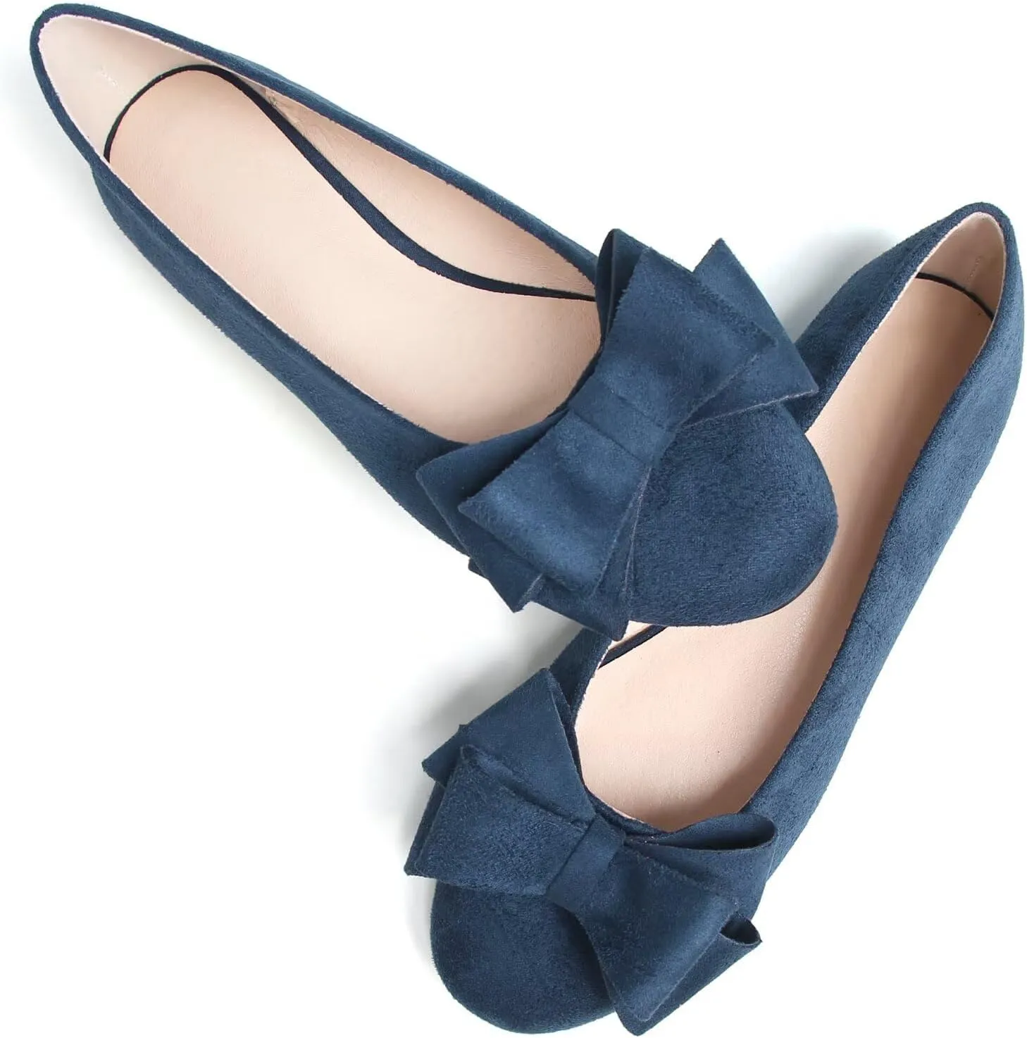 Dear Time Women's Business Casual Ballet Flats Round Toe Flats Soft Slip On Office Shoes for Work