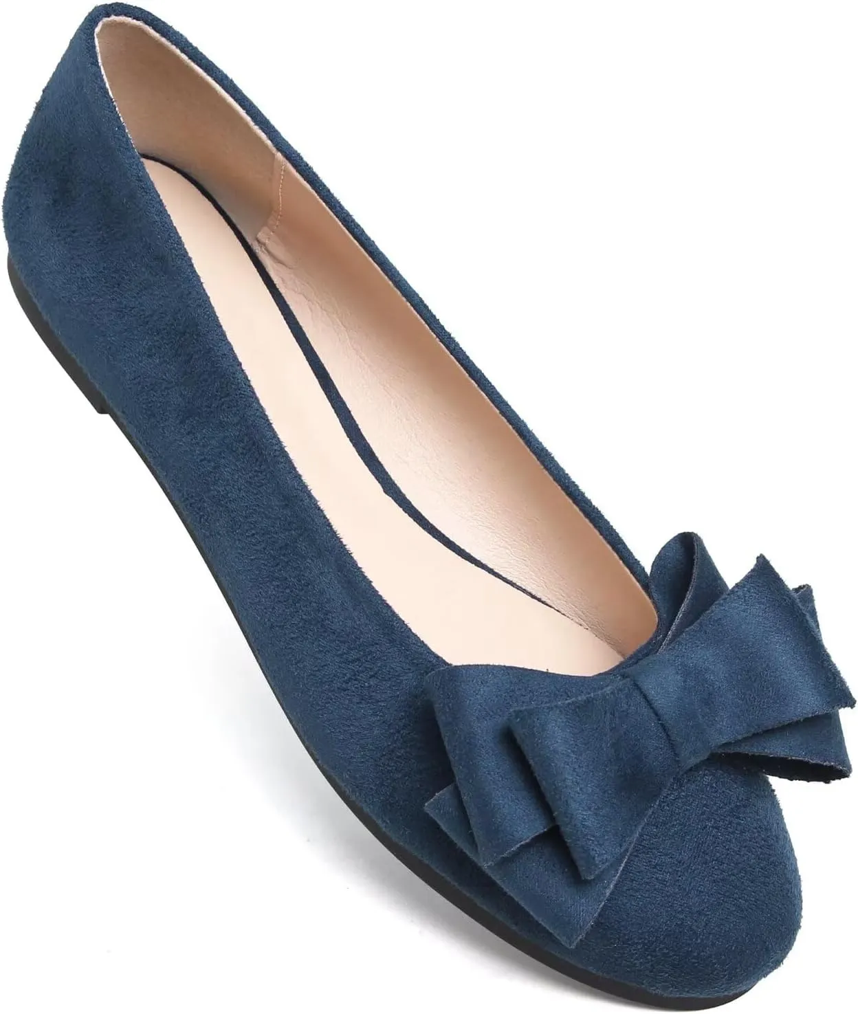 Dear Time Women's Business Casual Ballet Flats Round Toe Flats Soft Slip On Office Shoes for Work