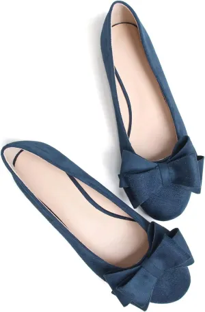 Dear Time Women's Business Casual Ballet Flats Round Toe Flats Soft Slip On Office Shoes for Work