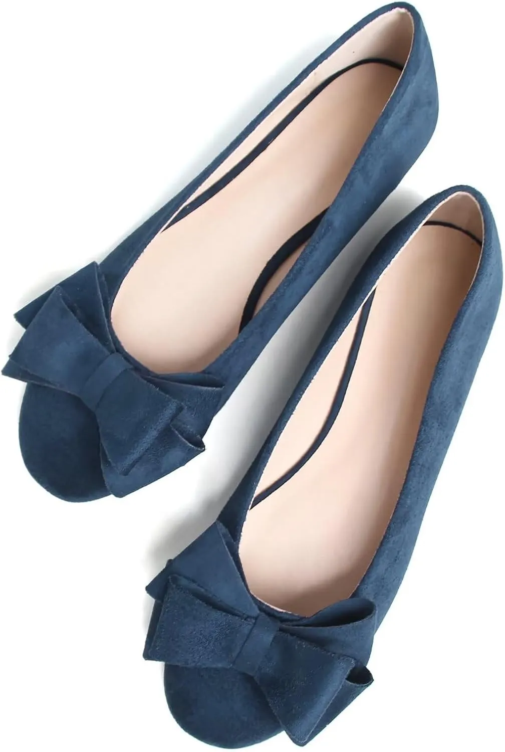 Dear Time Women's Business Casual Ballet Flats Round Toe Flats Soft Slip On Office Shoes for Work
