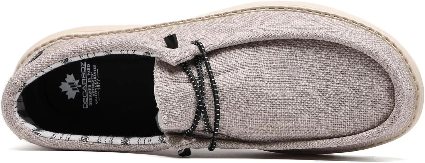 DECARSDZ Men's Casual Slip on Loafers Shoes Stretch Shoe Comfortable & Light-Weigh Use for Commuting Leisure Light Exercise