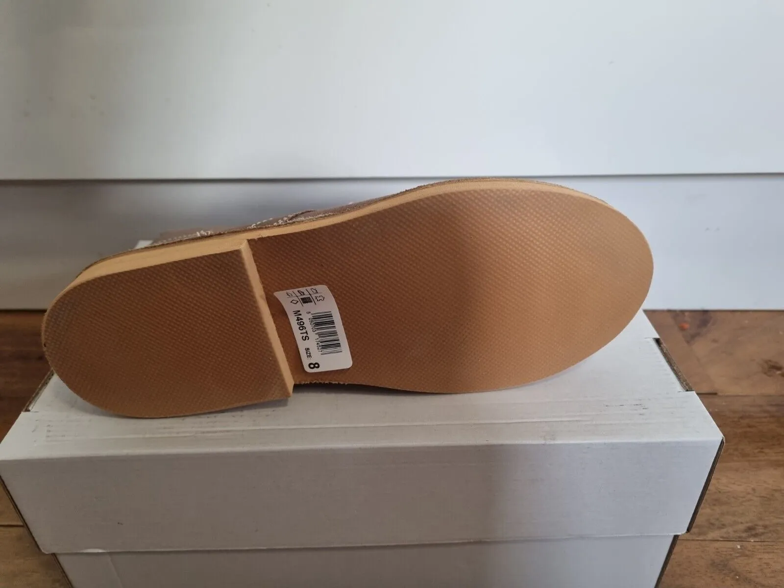 Desert Boot by Roamers - Leisure 5 Eye Flat Sole Dark Taupe Suede Leather (M468TS)