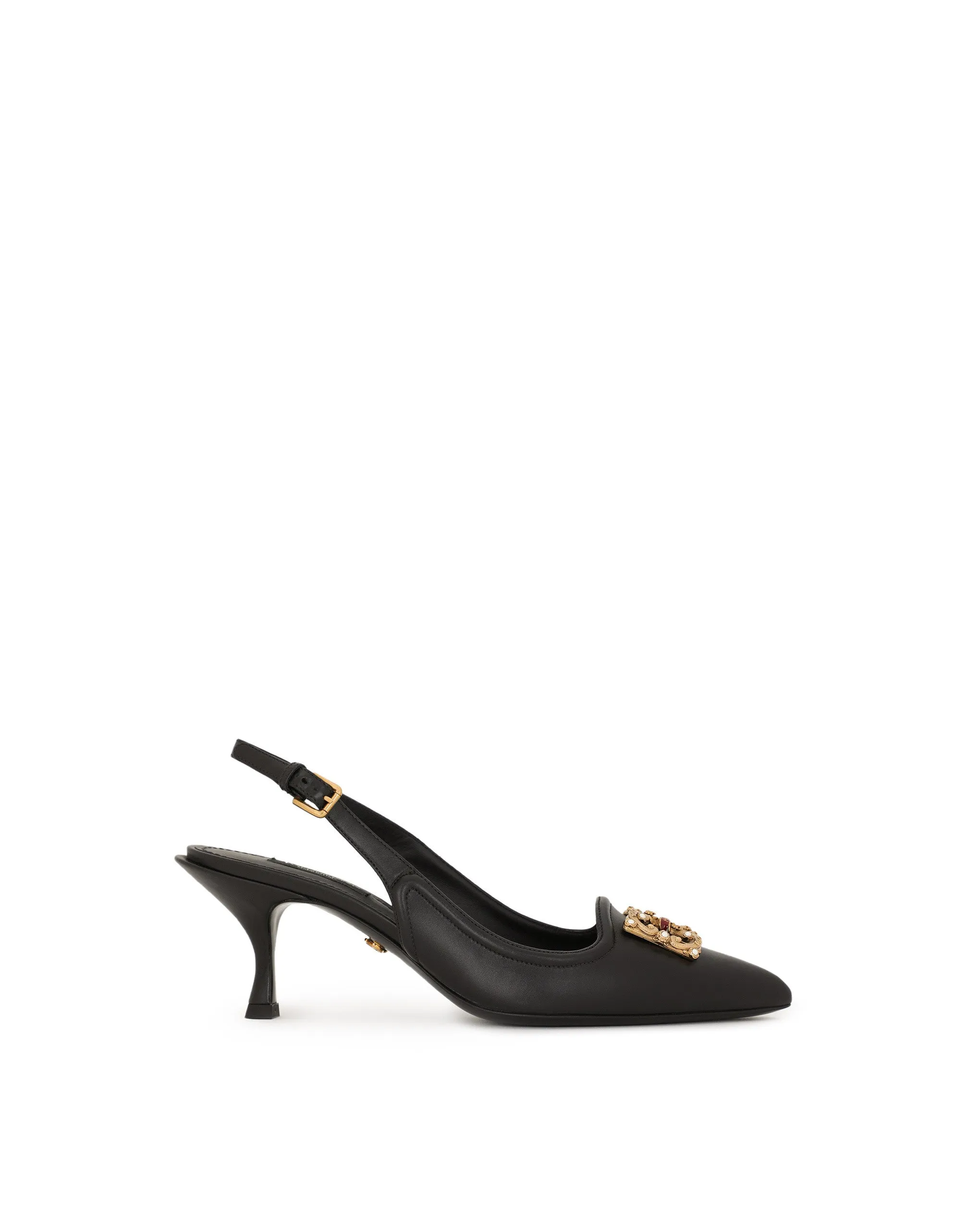 DG Amore pointed leather slingback