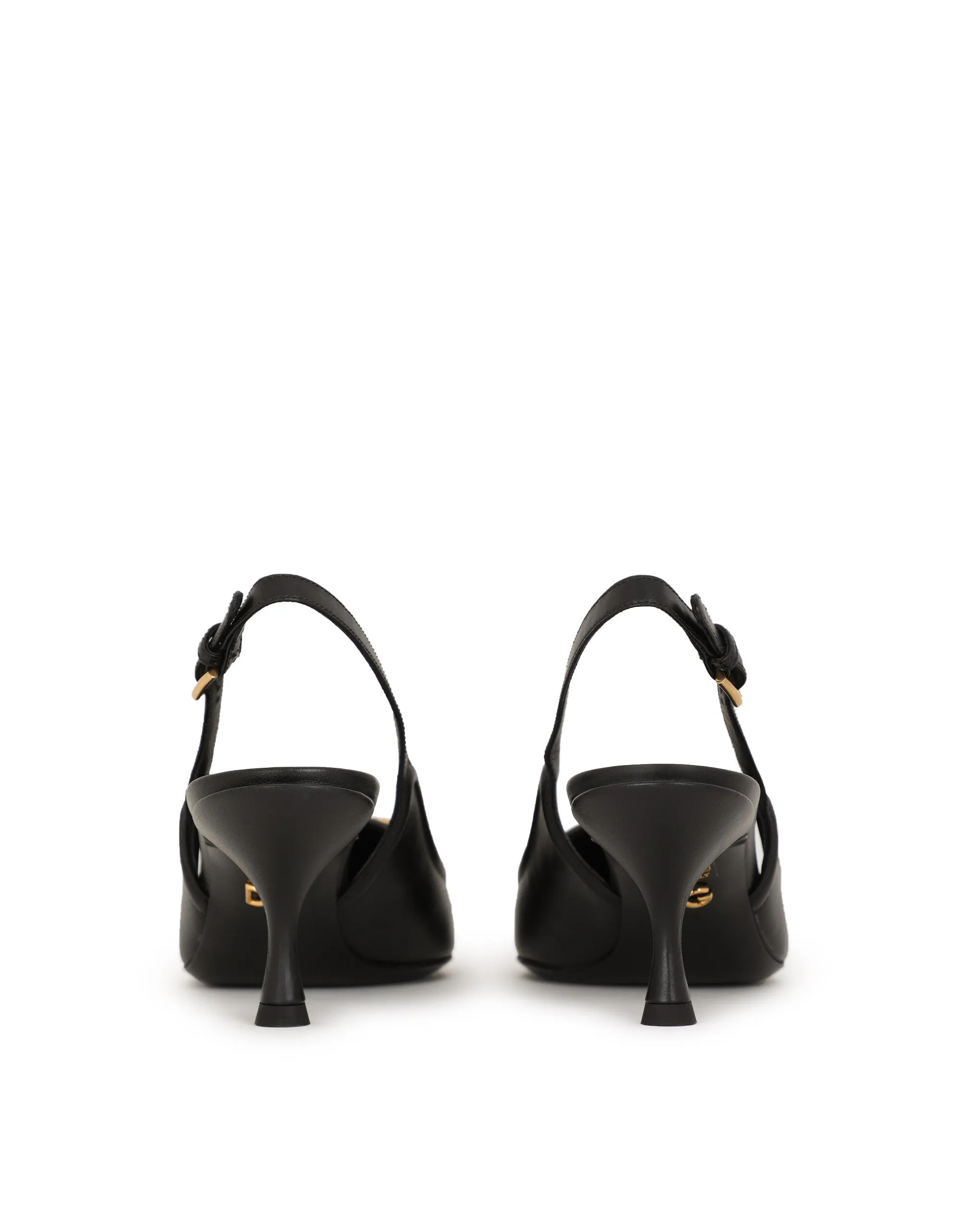 DG Amore pointed leather slingback