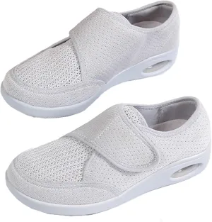 Diabetic Shoes for Women Men Wide Width Comfort Walking Loafers Slip On Shoes Flat Feet Adjustable Lightweight Breathable Shoes