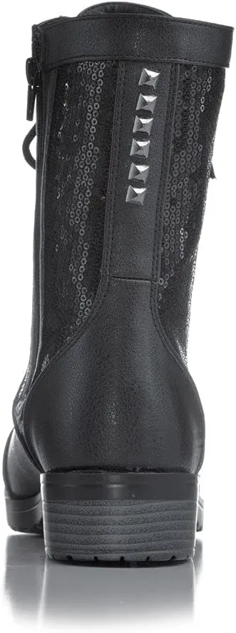 Double Platinum Womens Combat Boots