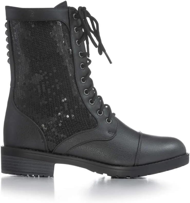 Double Platinum Womens Combat Boots